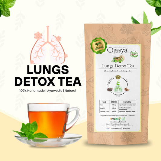 Ojasya Lungs Detox Tea: A Herbal Blend for Holistic Wellness